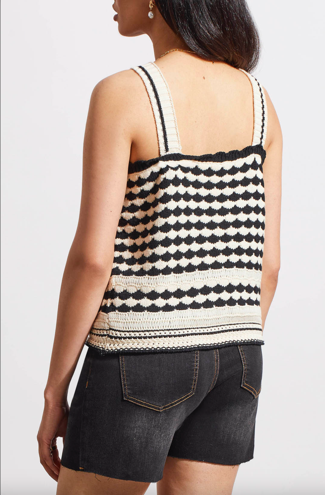 Tribal - Wide Strap Crochet Cami