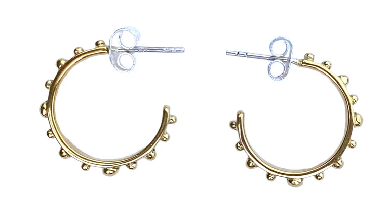 Ritual | Textured Dot Hoops