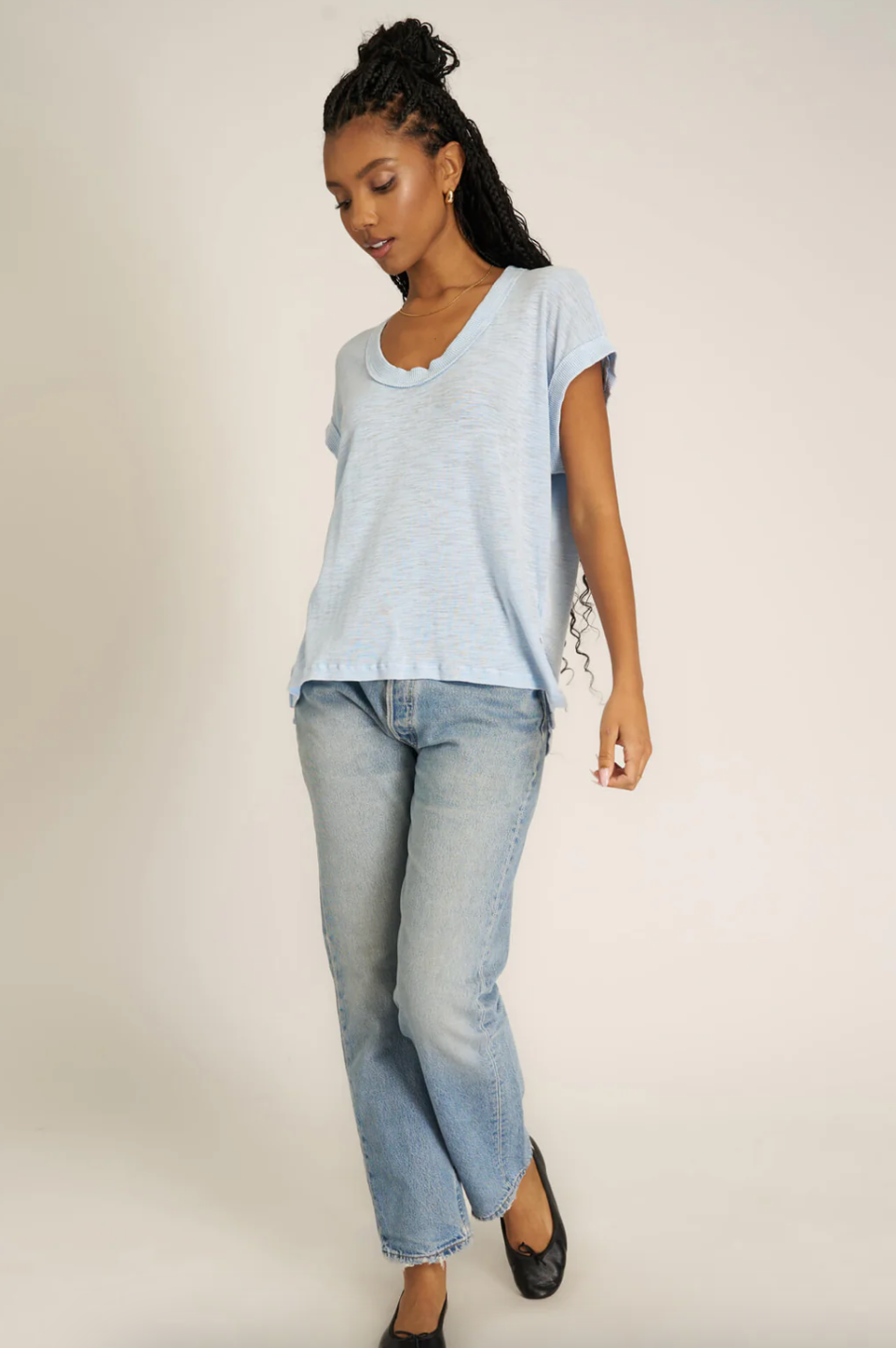 Project Social T | Washed Scoop Neck Tee