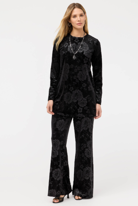 Johnny Was | Embossed Stretch Velvet Tunic