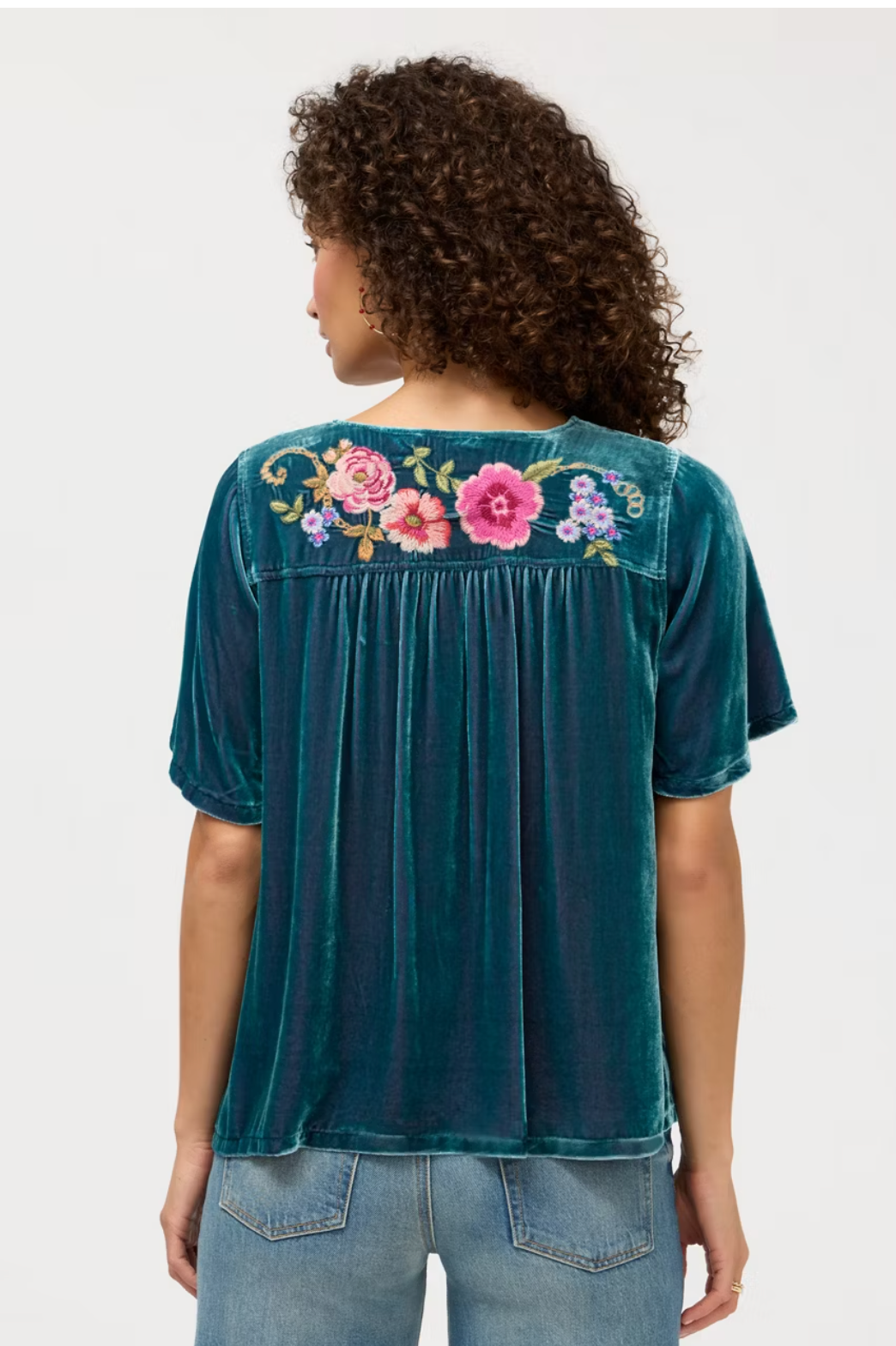 Johnny Was | Velvet Yoke Blouse