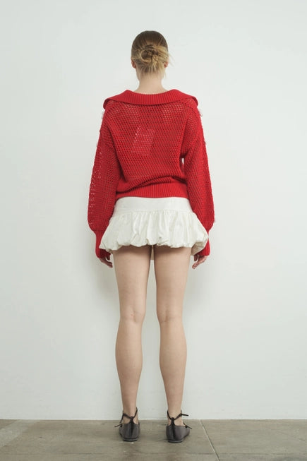 Aaron & Amber | Crochet Heart Sweater