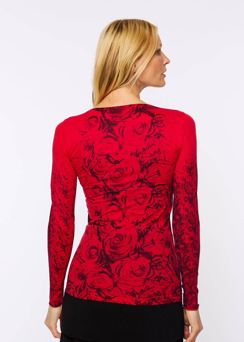 AMB Designs | Moody Rose Raw Edge Second Skin Top