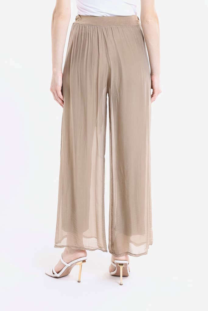 TINA | Kimberly Wrap Front Silk Pant | OS