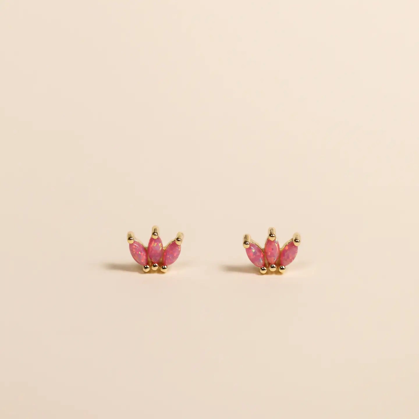 JaxKelly | Opal Crown Pink Studs
