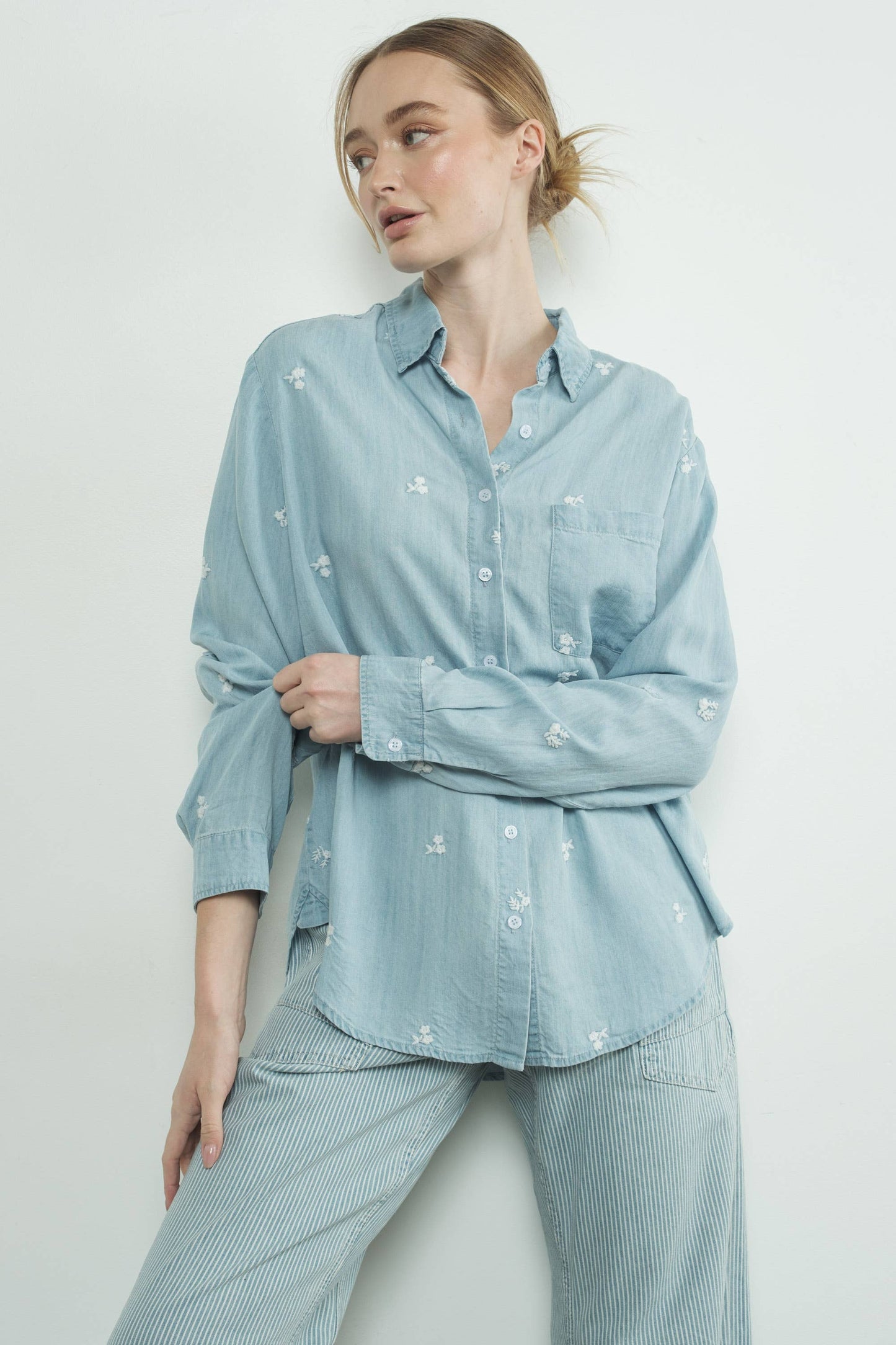 Aaron & Amber | Chambray Shirt