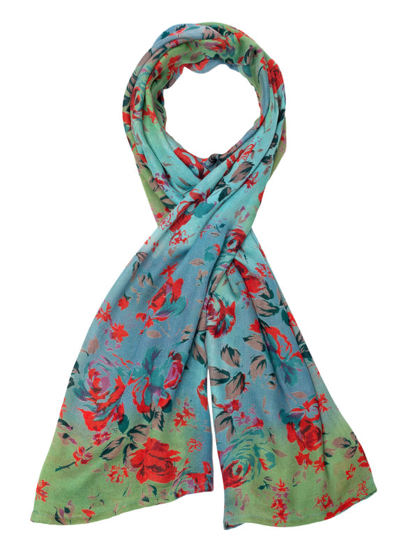 Baschung- Floral Viscose Scarves