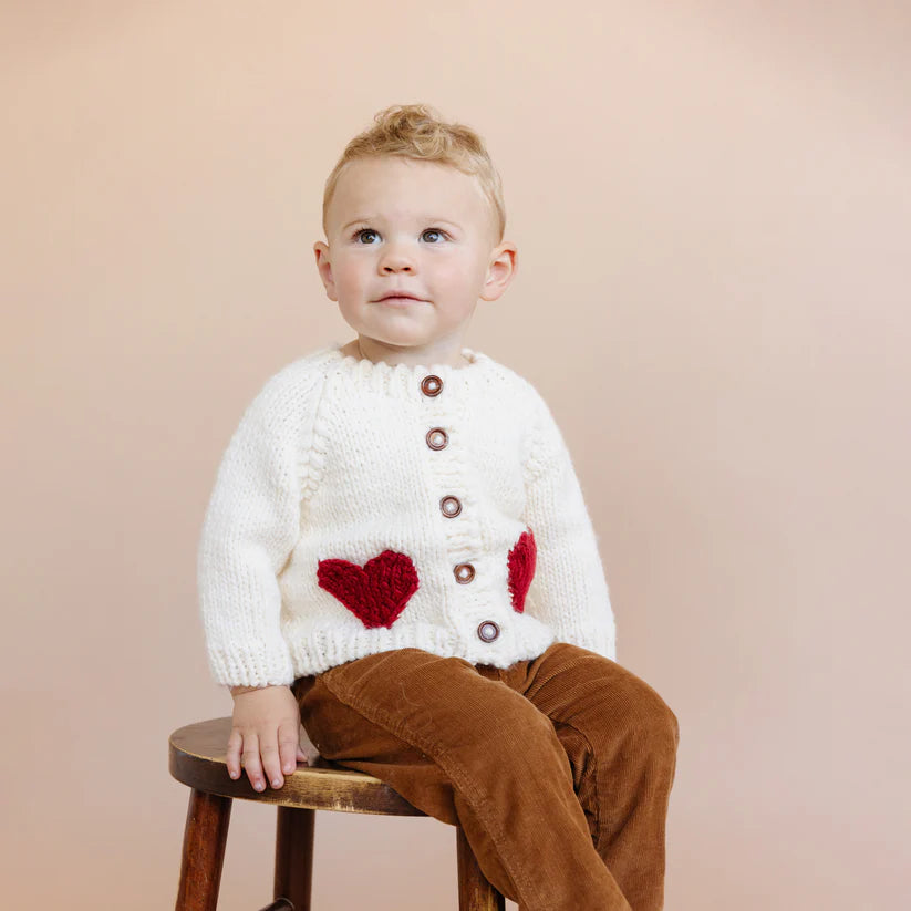 Blueberry Hill | Heart Cardigan