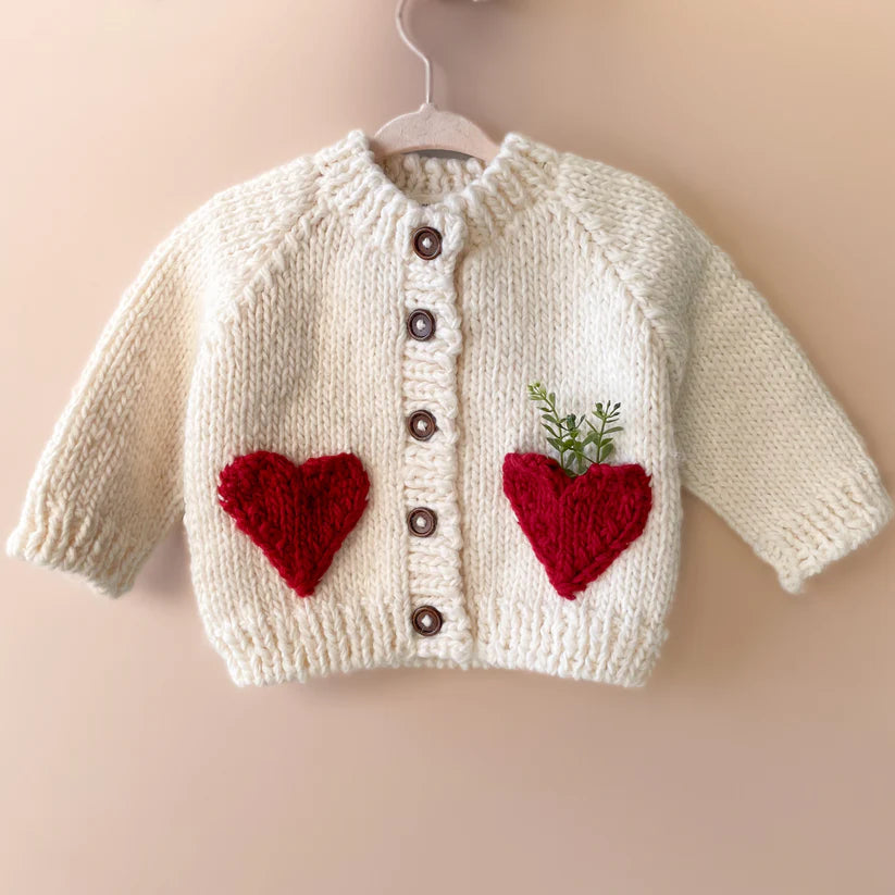Blueberry Hill | Heart Cardigan