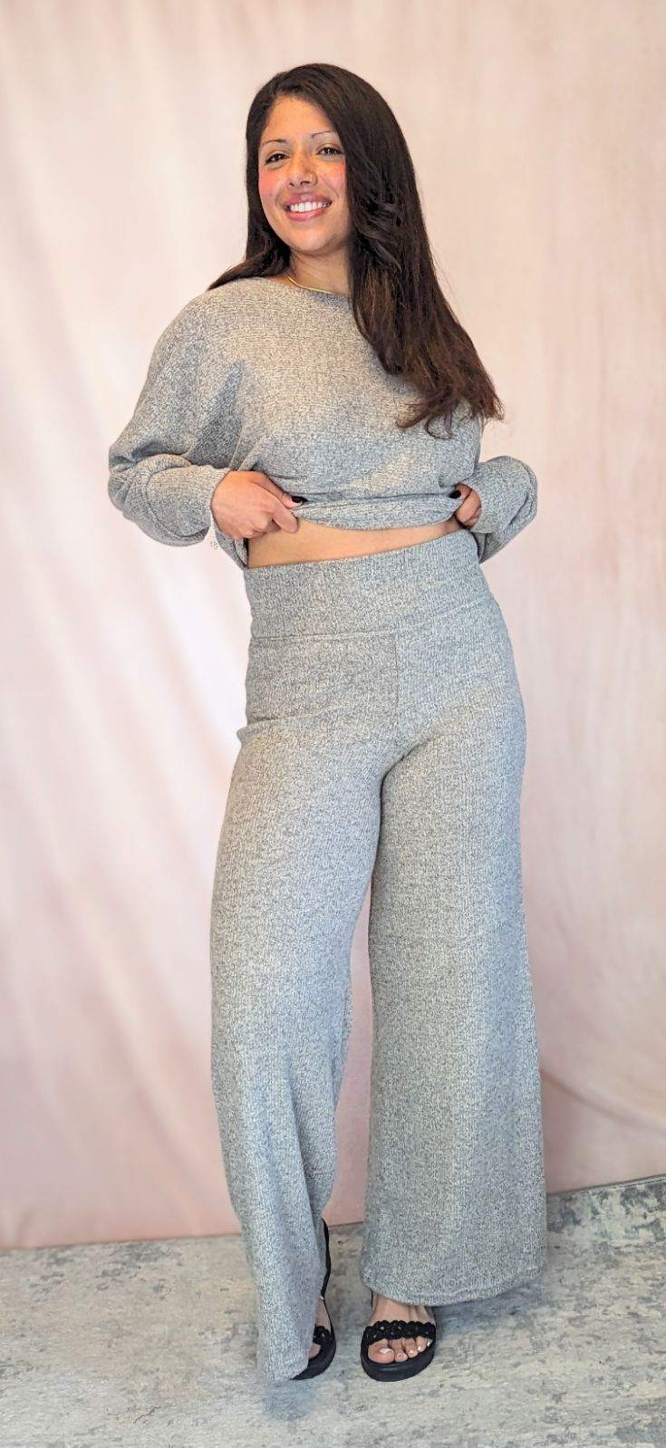 Bucko | Brushed Palazzo Pants | Oatmeal