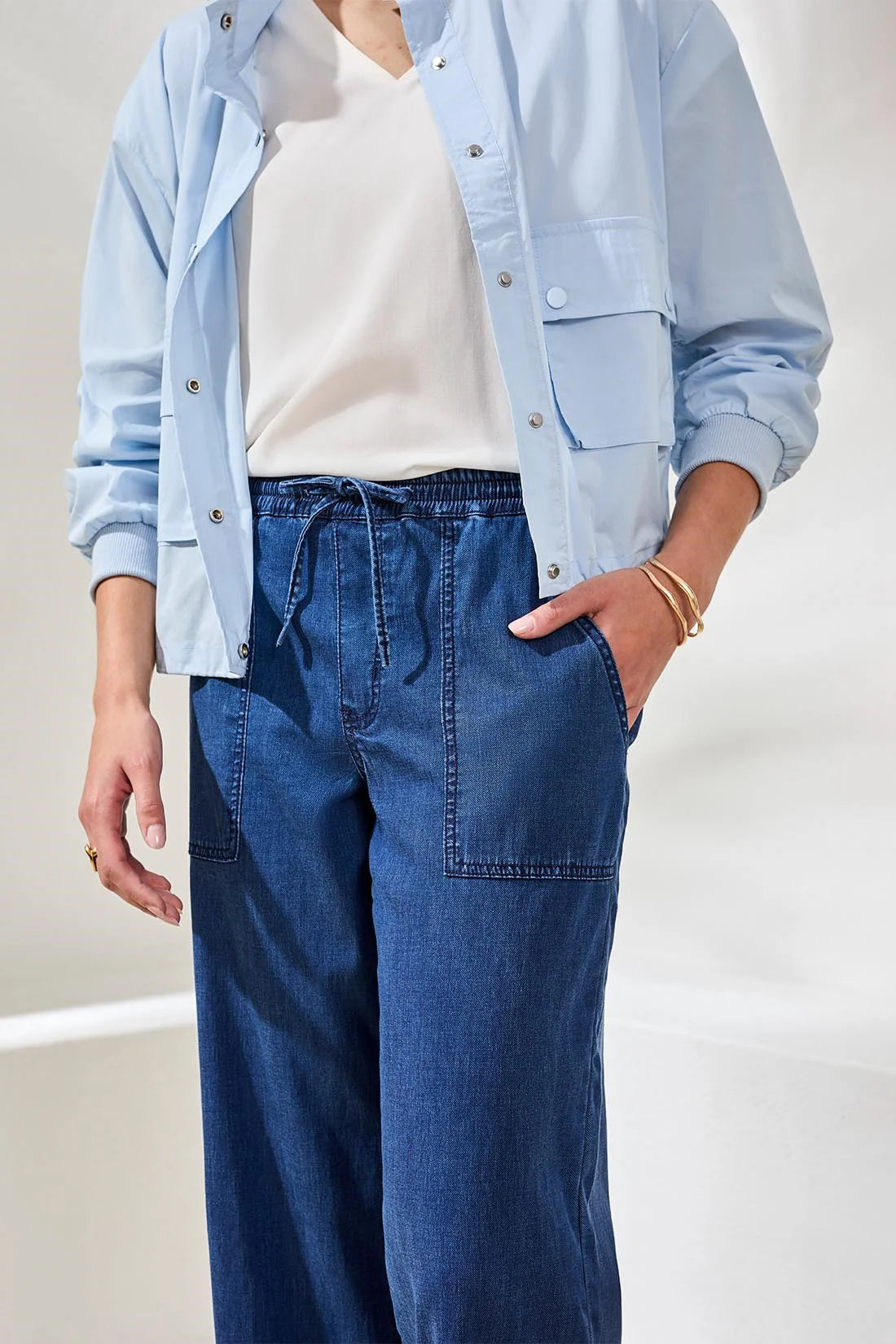 Tribal | Audrey Wide Crop Jogger