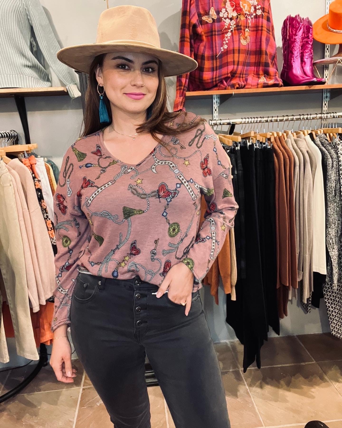 Bucko- Lynn Sweater- Mauve
