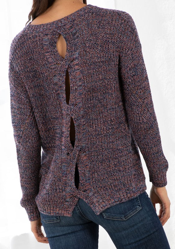 Lovestitch Twist Back Sweater