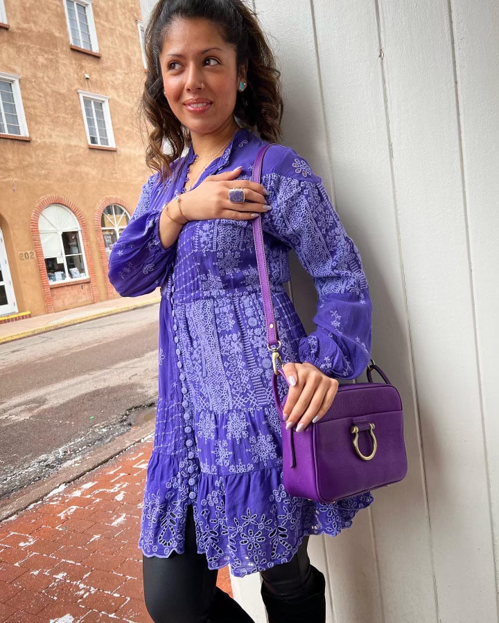 JOHNNY WAS- LEXAN DRESS- VERY PERI