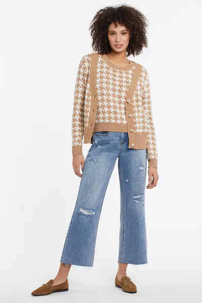 Tribal-Button-up Cardigan-Nutmeg