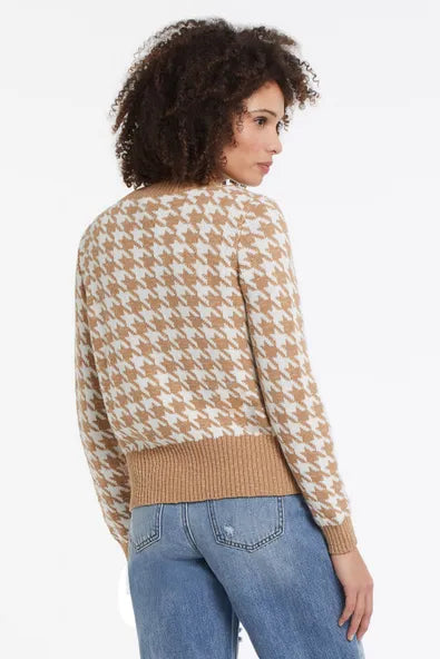 Tribal-Button-up Cardigan-Nutmeg