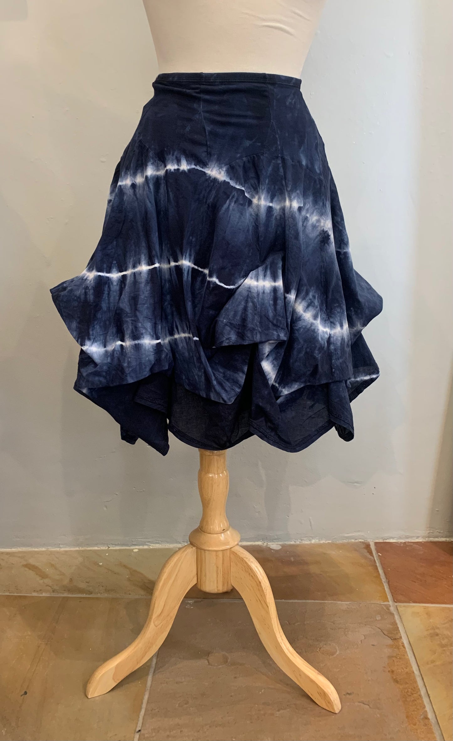 LUNA LUZ FASHION - SKIRT W/TIES NAVY