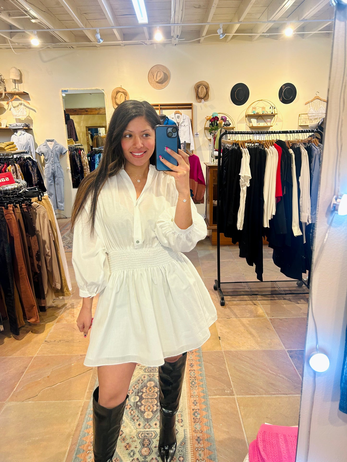 Pinch- Ellie Dress- Off White