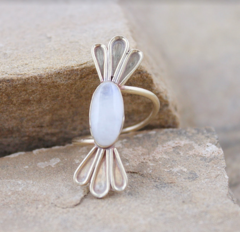 Desert Goddess Jewelry-Divine Moonstone Ring
