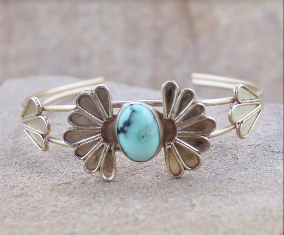 Desert Goddess Jewelry- Varicite Divine Cuff