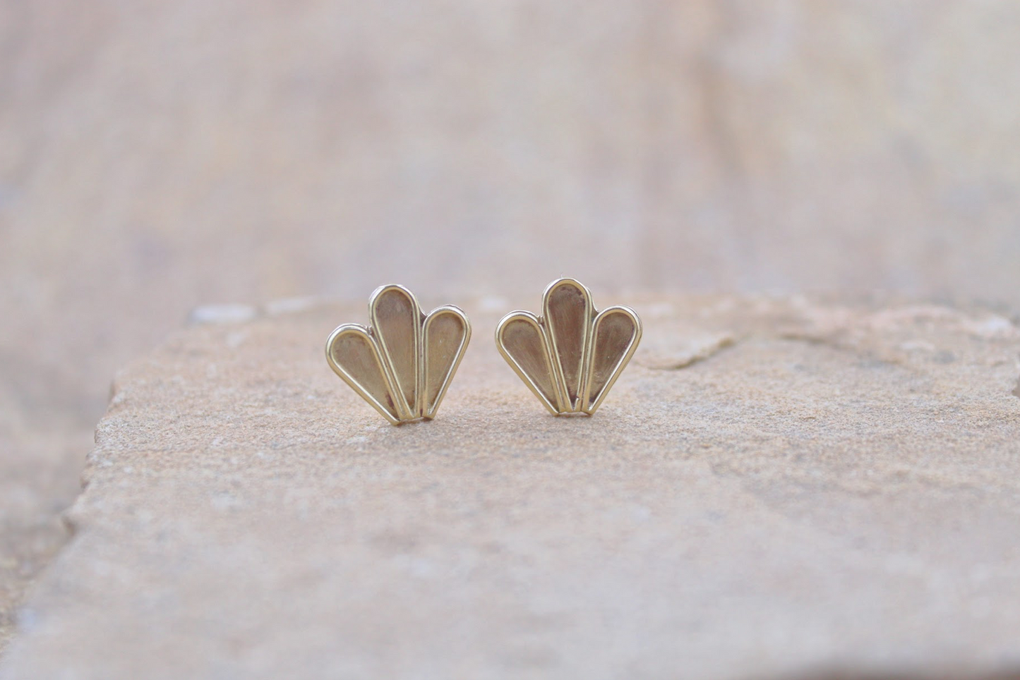 Desert Goddess Jewelry- Three Ray Studs