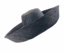 Shebobo- Brim Estrella Straw Hat-BLK