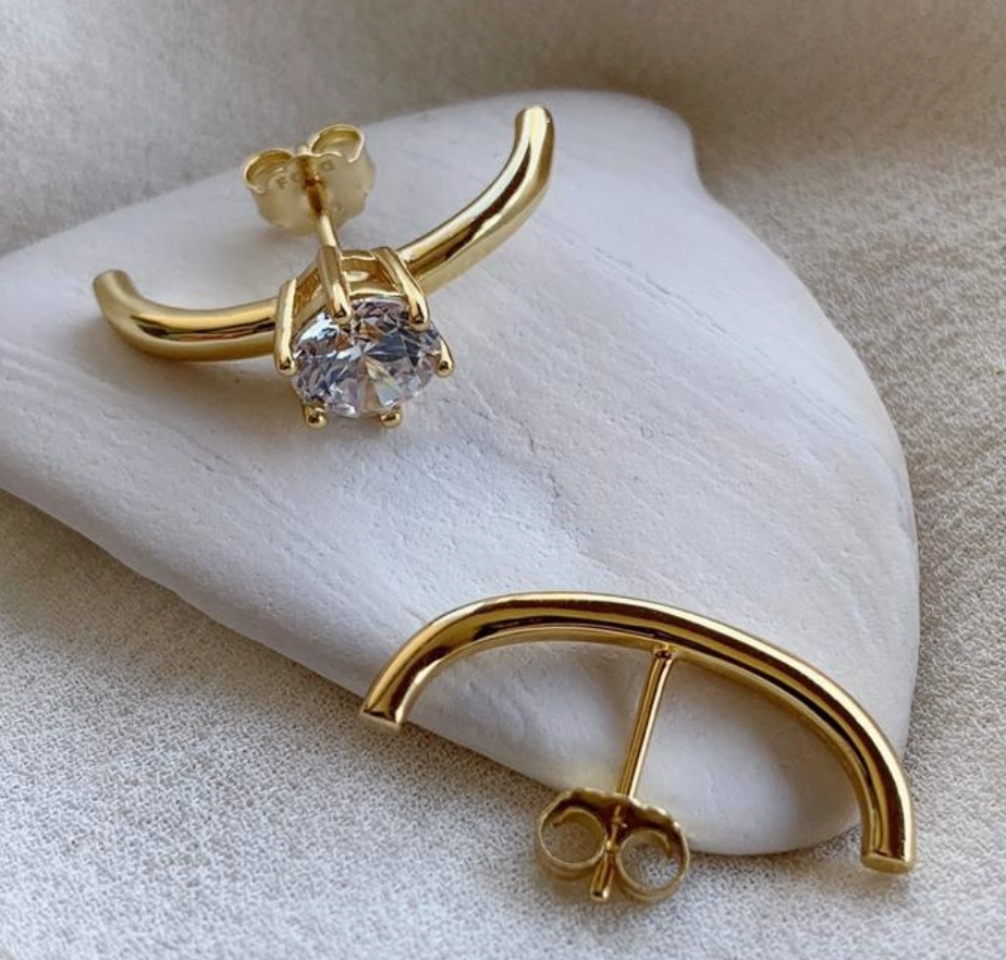 Fala- Uneven Bar Earrings