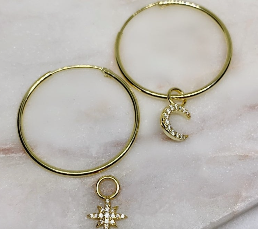 Fala- Star and Moon Hoops