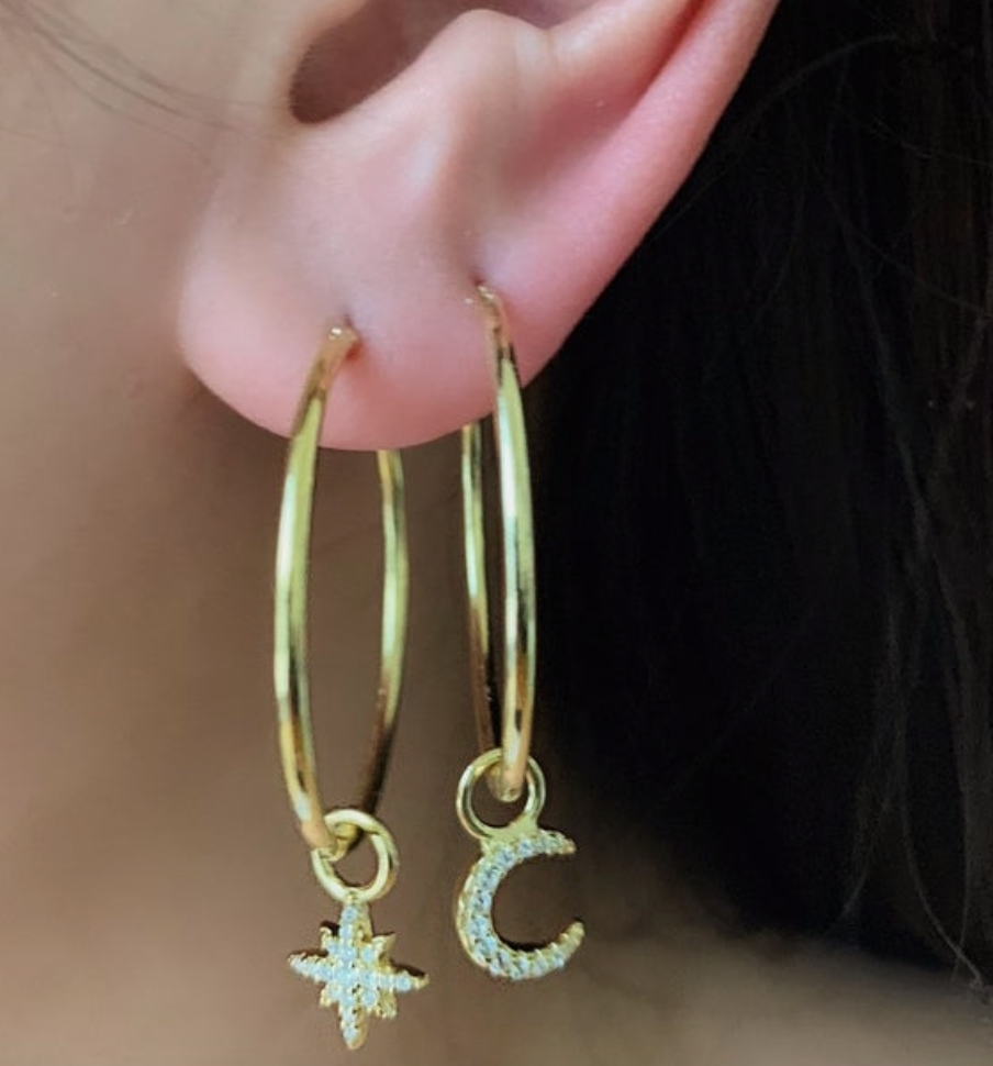 Fala- Star and Moon Hoops