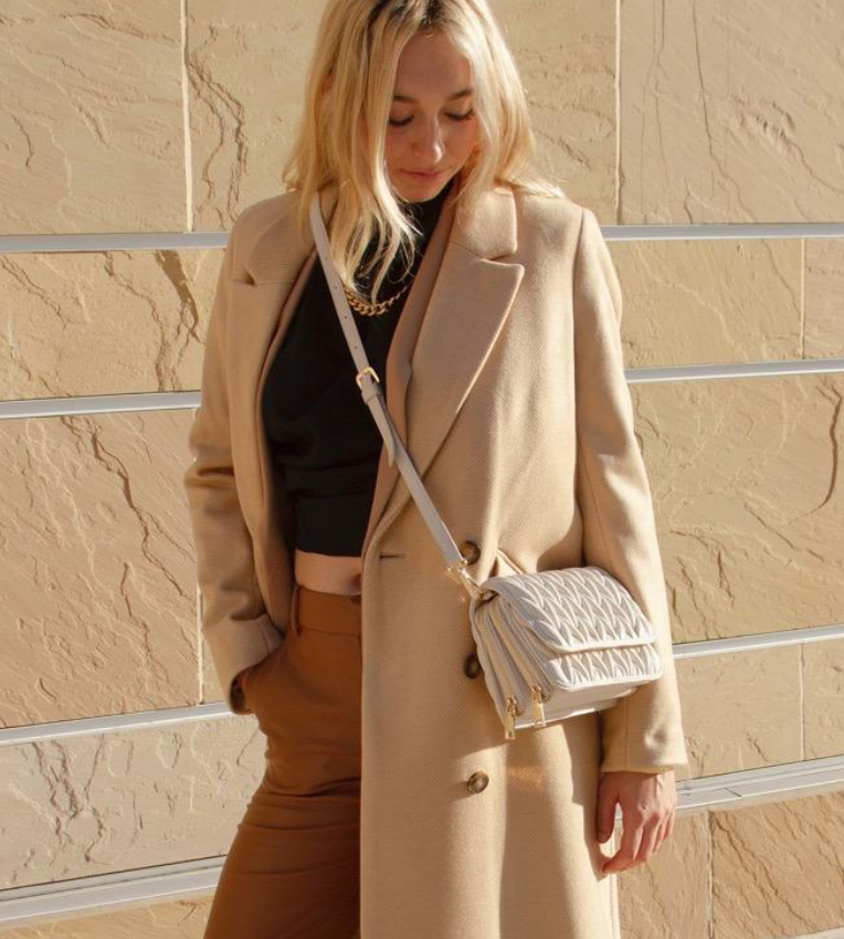 Melie Bianco- Giselle Bone Crossbody Bag