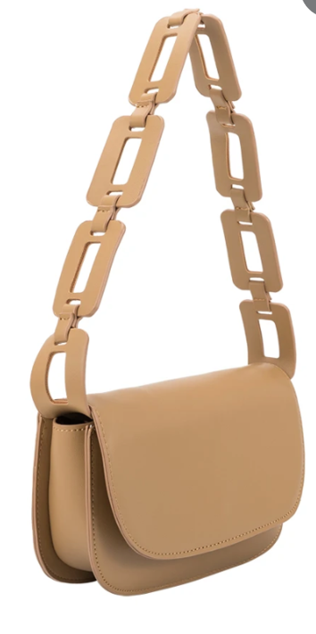 Melie Bianco- Inez Small Shoulder Bag- Biscuit