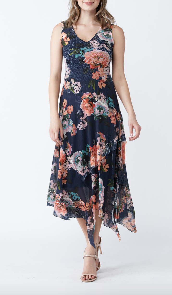 Komarov Coral Rose Dress