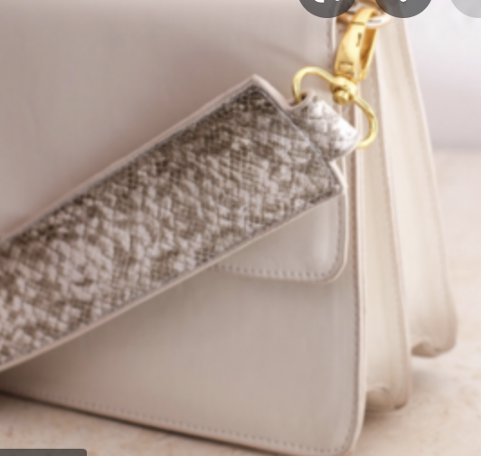 Billini- Juni Shoulder Bag- Bone Cream Python