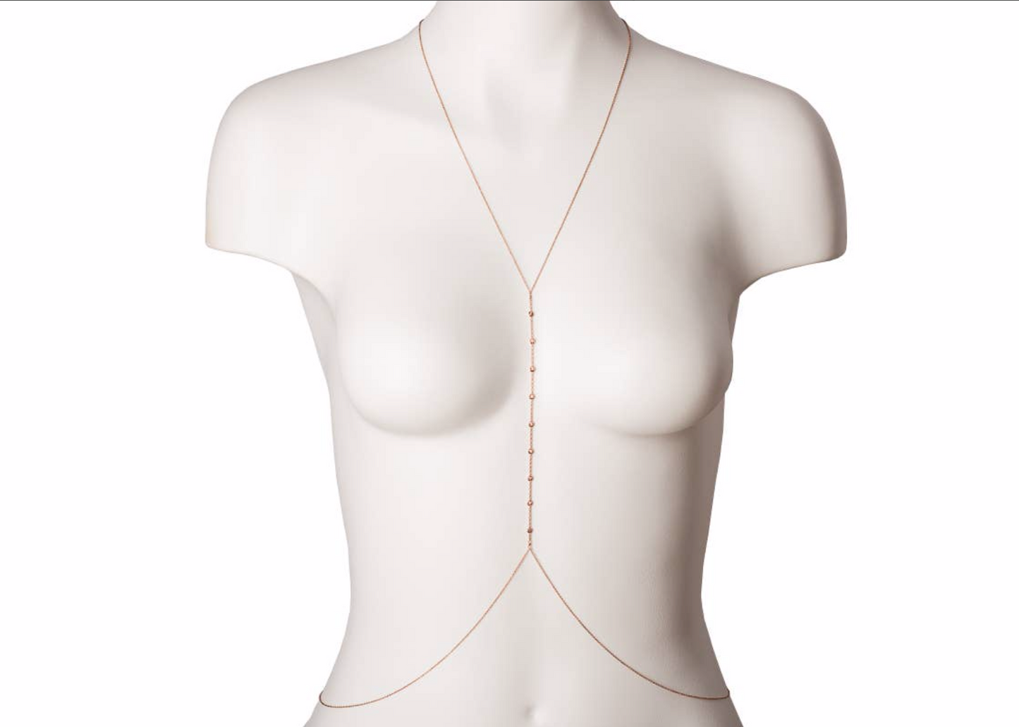 BSTRD Gold Convertible Body Chain Hammered Circles