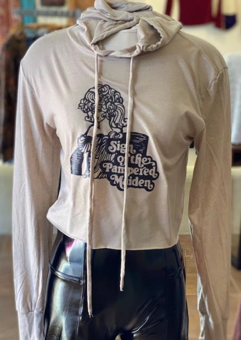 Pampered Maiden Cropped Hoodie