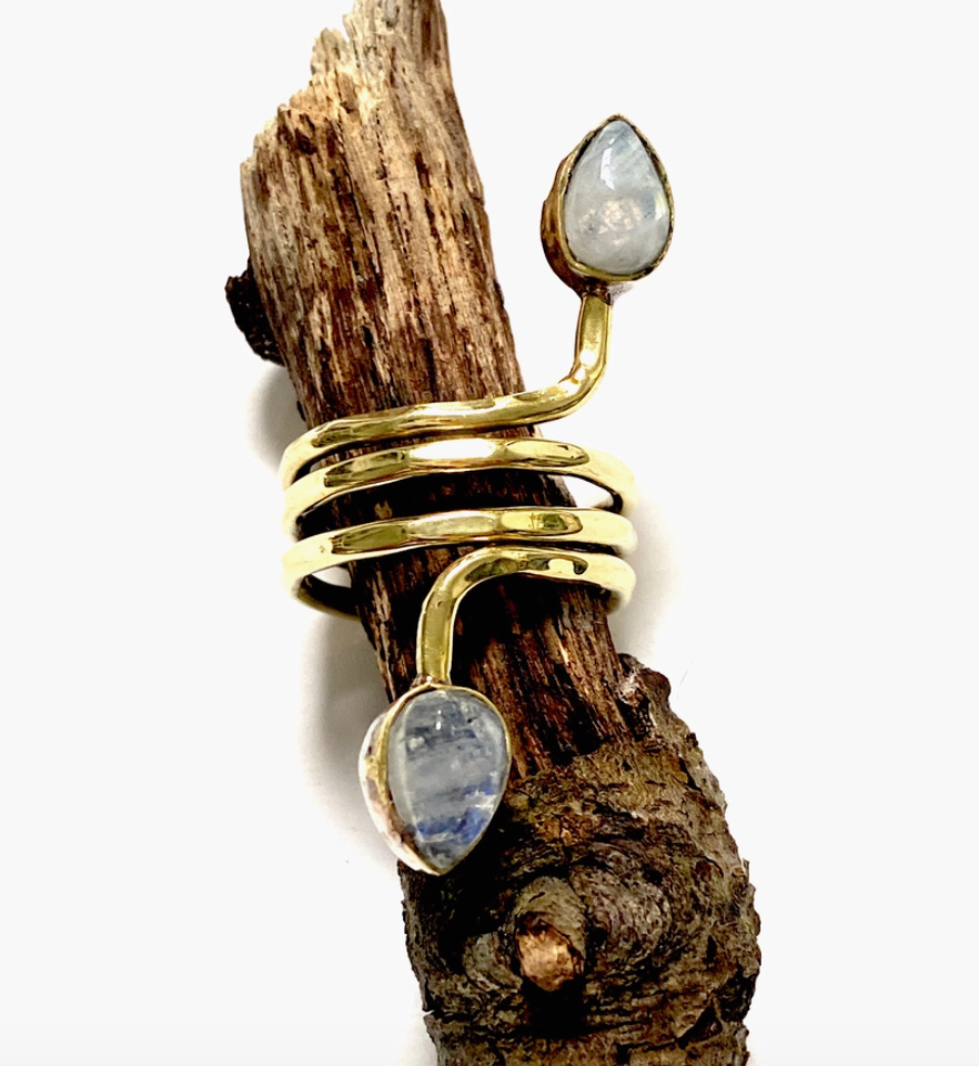Boho Gal Ara Moonstone Ring