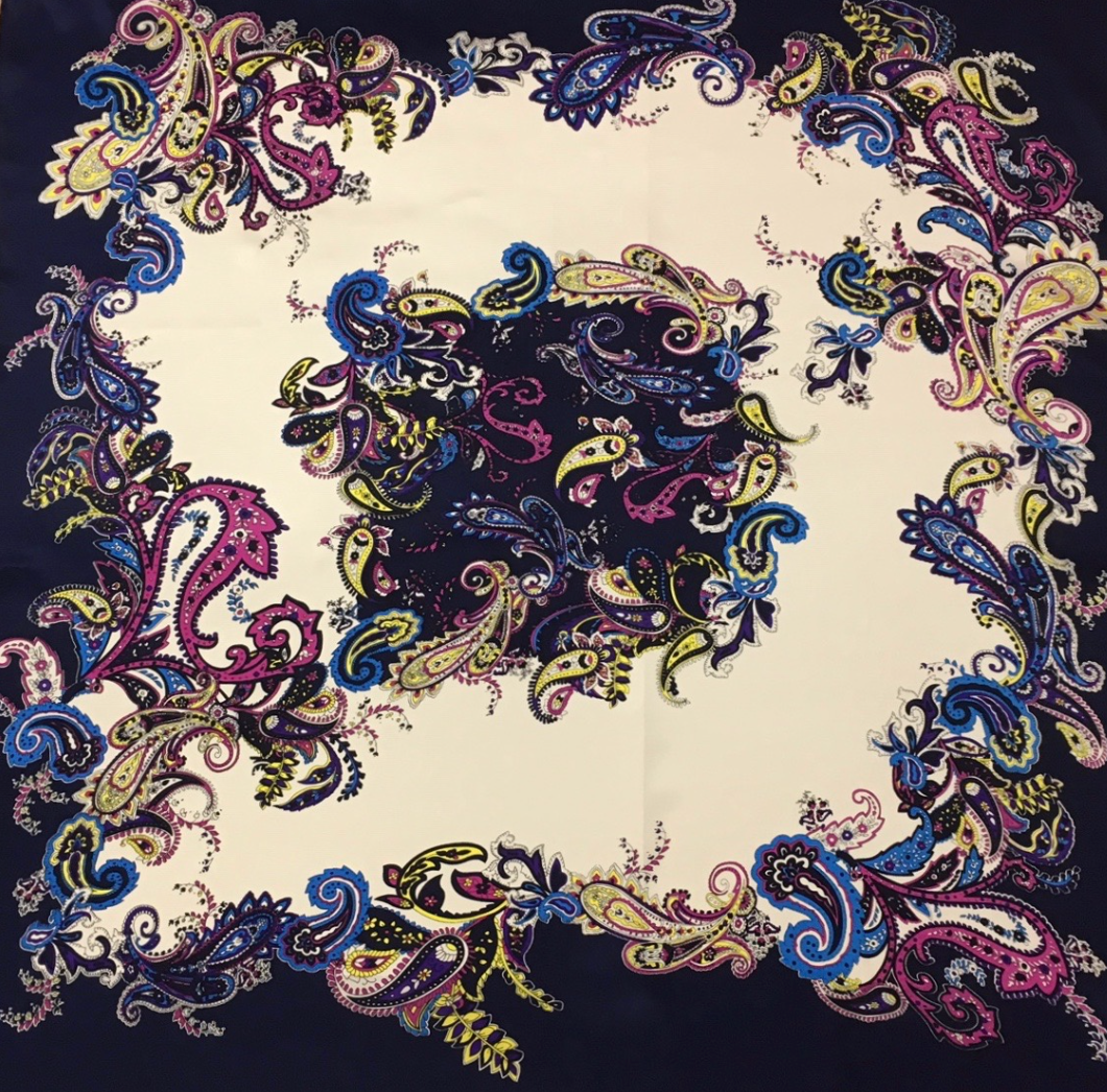 Wyoming Traders Frenzy Charmeuse Silk Scarf