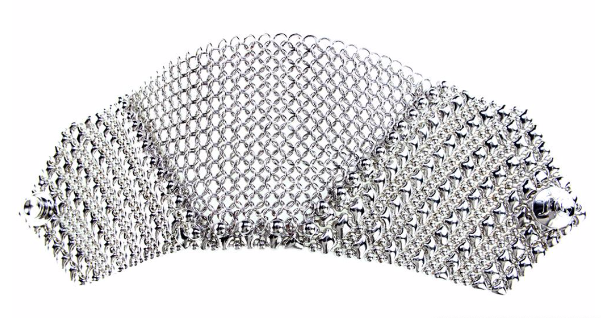 Sergio Silver Chain Mesh Bracelet