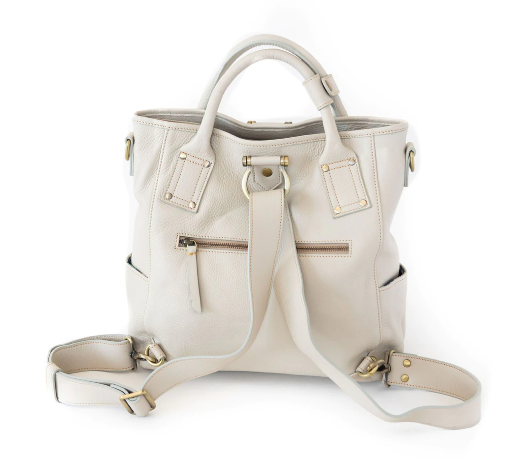 Sapahn- Chloe Convertible Backpack- Smoke Oil