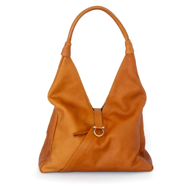 Sapahn- Sasha Shoulder Bag- Whiskey Raw Leather