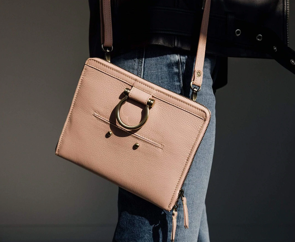 Sapahn-M Mini Crossbody Bag- Blush Oil