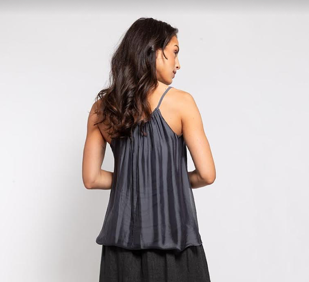 Made in Italy - Sleeveless Top - Anthracite