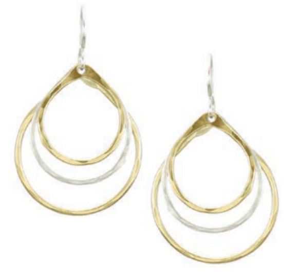 MARJORIE BAER - S/G LAYERED HOOPS