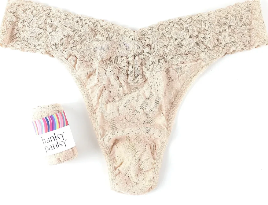 Hanky Panky- Orignal Lace Thong- Taupe