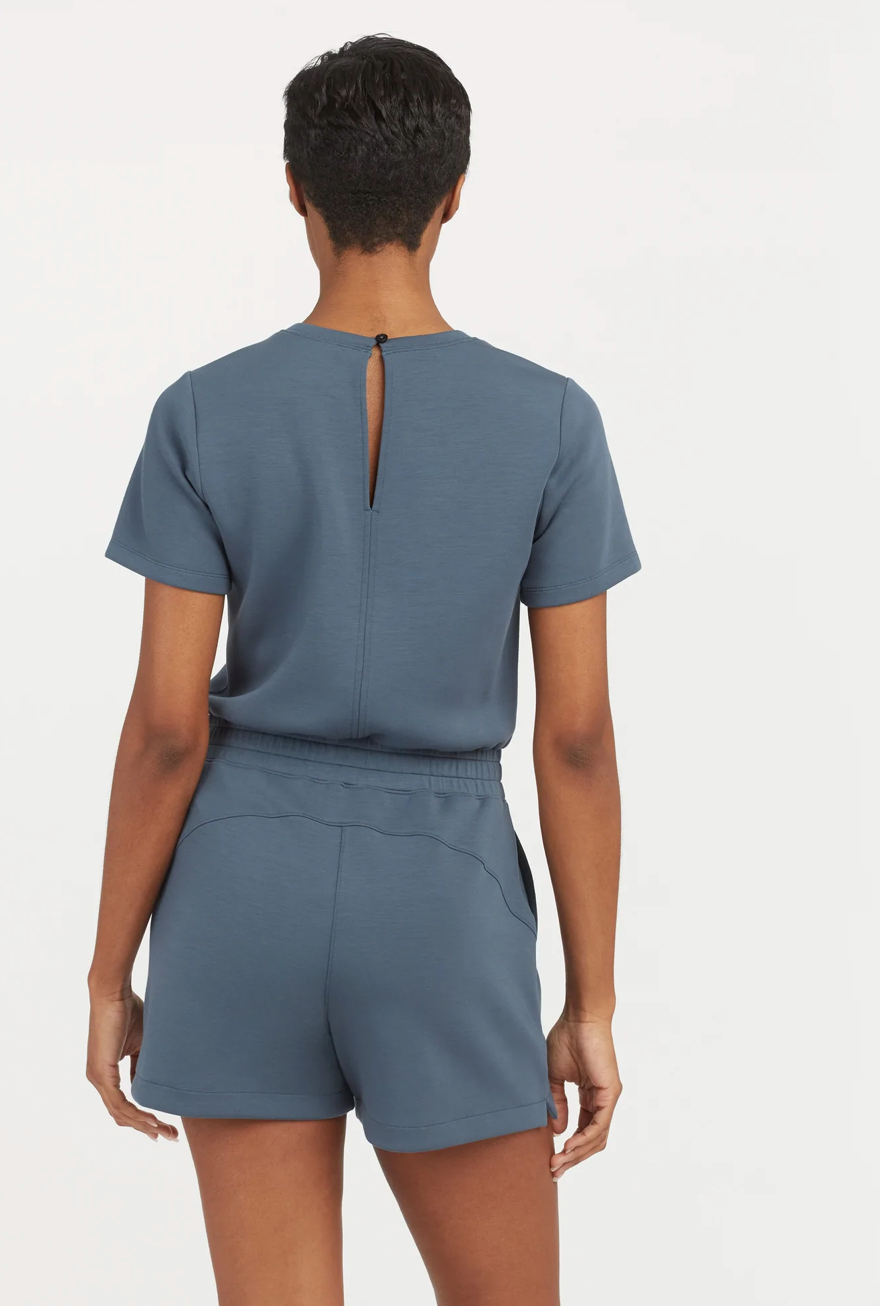 AirEssentials Romper- Storm Blue