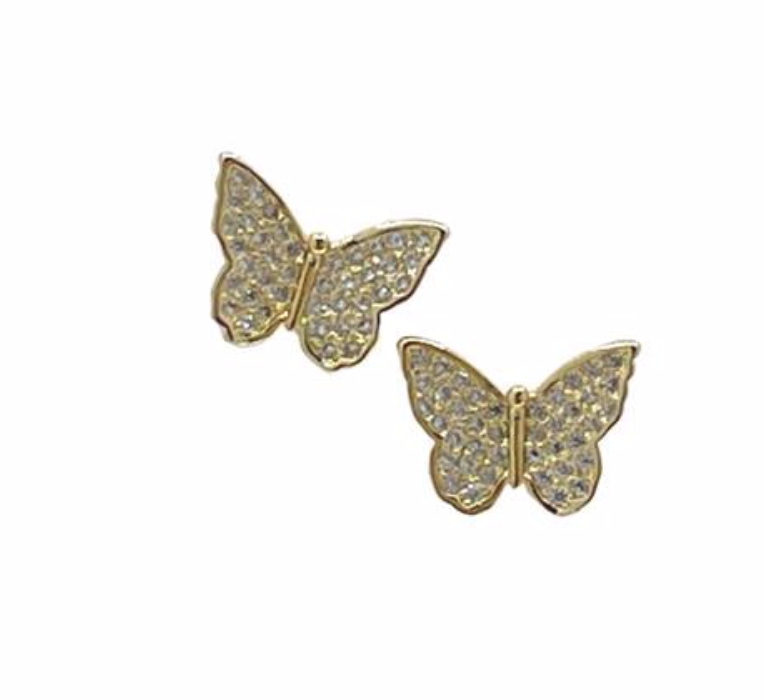 ATHENA-BUTTERFLY STUD- GV