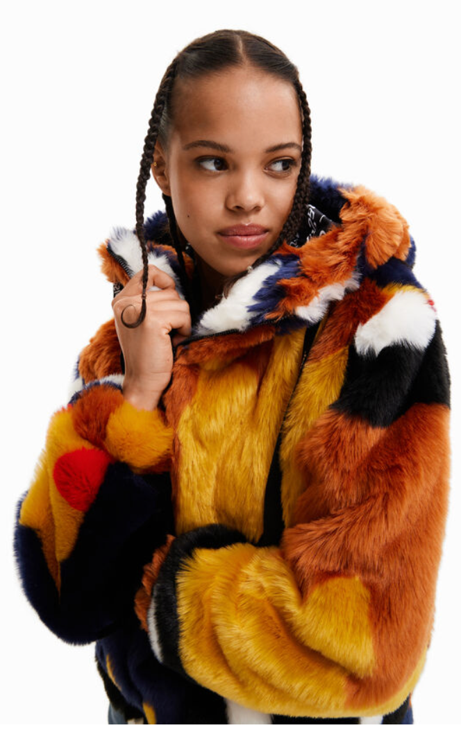 Desigual - Oversize Plush Jacket