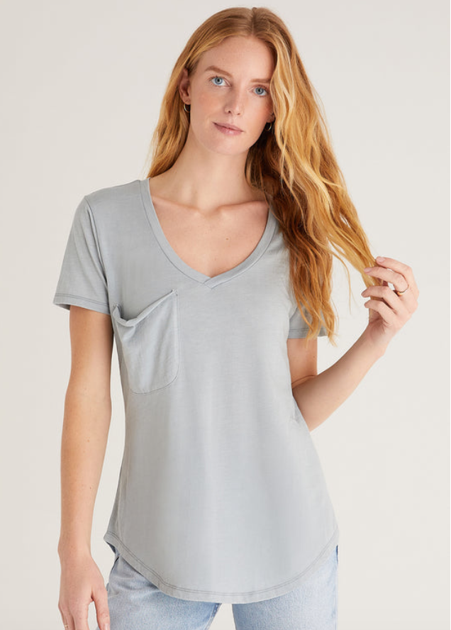 Z Supply Pocket Tee - Morning Fog