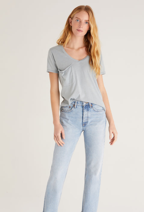 Z Supply Pocket Tee - Morning Fog