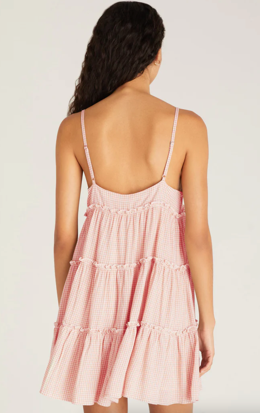 Z Supply | Carina Gingham Mini Dress | Seashell Pink